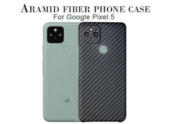 Czarny futerał na telefon z włókna aramidowego do etui z włókna węglowego Google Pixel 5